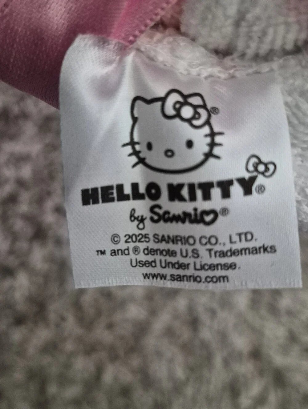 Hooded Bath Robe Hello Kitty NEW OSFM Lounge Spa Cotton Terry Towel Kawaii Plush